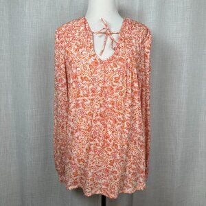 NWT Old Navy Floral Peasant Top Womens S Boho Cottagecore Flowy Romantic Fall